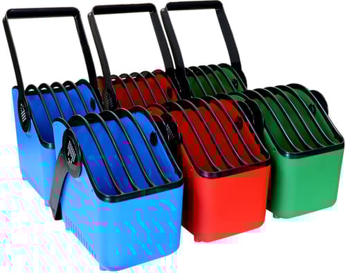 Lockncharge Stor 13 tommer Plastikkurv Til Apparater, 6-pak