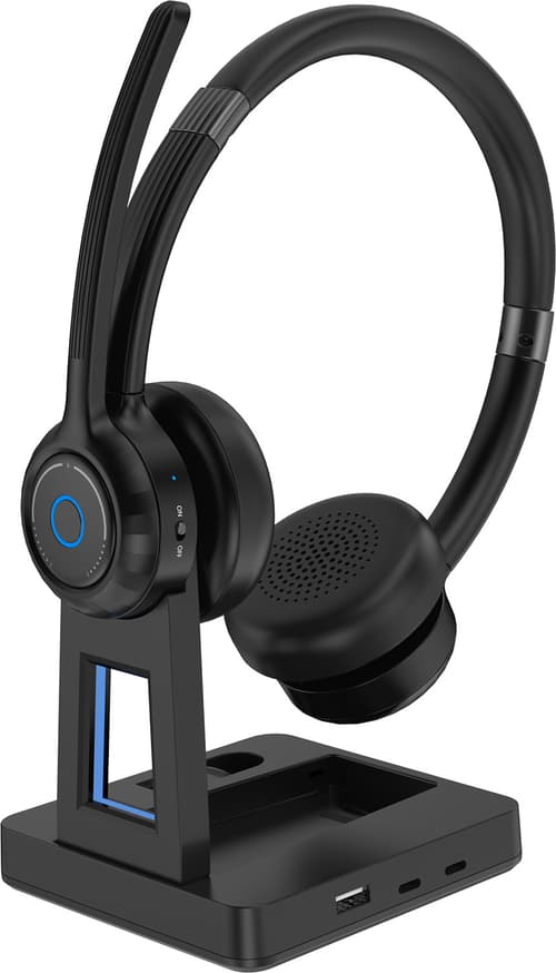 Voxicon Vx-p75-b Langaton Headset Enc:llä, Bluetooth 5.3 & Latausteline Stereo Usb-a Musta