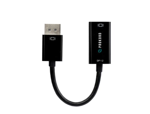 Prokord Adapter 4k Active 0.15m Displayport Hdmi Musta