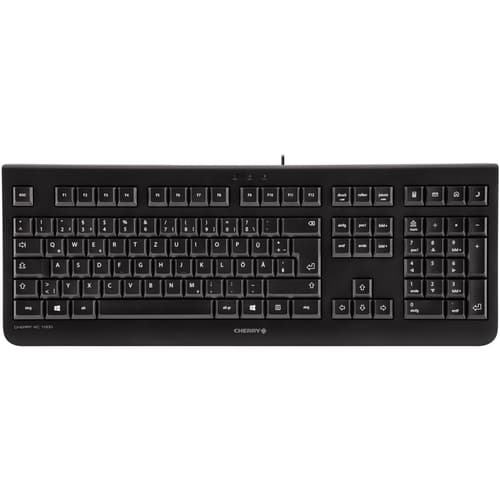 Tastatur Cherry KC 1000 Flat Sort med Kabel