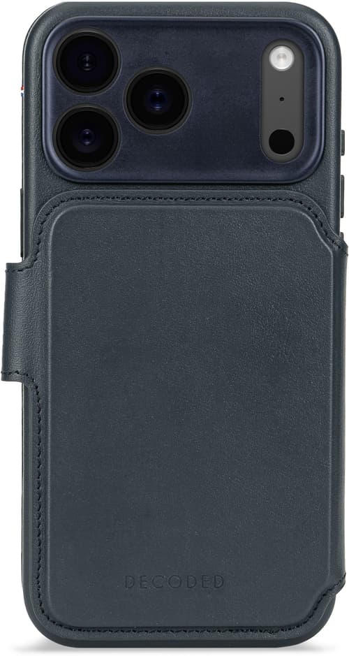 Decoded Leather Detachable Wallet Iphone 17 Pro Max Marinblå