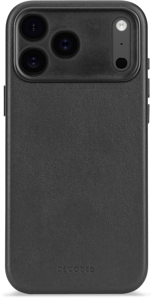 Decoded Leather Backcover Iphone 17 Pro Musta