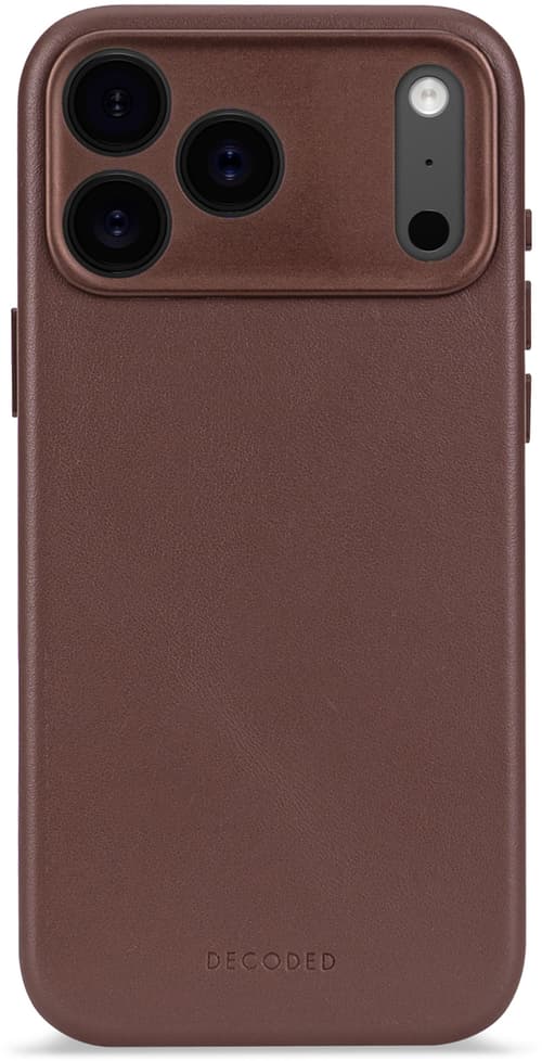 Decoded Leather Backcover Iphone 17 Pro Max Brun