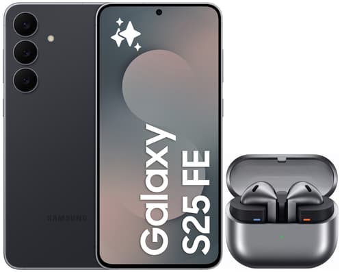 Samsung Galaxy S25 Fe 128gb Svart + Galaxy Buds3