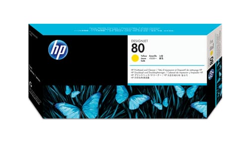 Hp Printhead No.80 Gul - Dj 1050c/1055cm billede