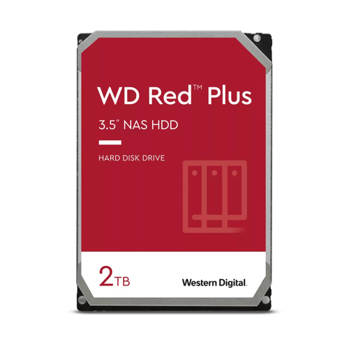 WD Red WD20EFPX - Harddisk - 2 TB - intern - 3.5 - SATA 6Gb/s - 5400 rpm - buffer: 64 MB