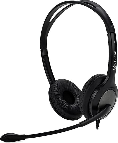 Voxicon Headset M655u Volume Control Usb Stereo Usb-a Musta