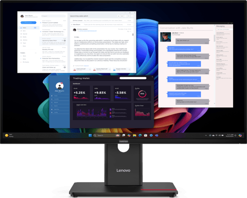 Lenovo ThinkVision T27UD-40 27" IPS 3840 x 2160 (4K) HDMI DisplayPort USB-C 60Hz