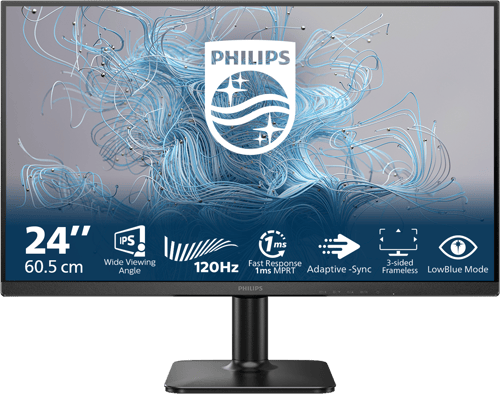"Philips 24e2n1110 23.8, 23.8 Inch/60.5 Cm"" 1920 × 1080pixels Ips 16:9 120hz"