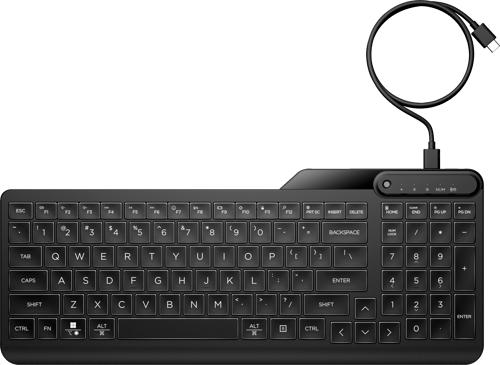 Hp 405 Bakgrunnsbelyst Kablet Tastatur Kablet Nordisk