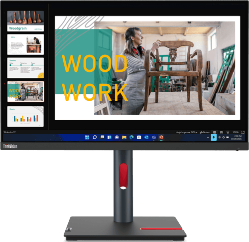 Lenovo Thinkvision P24q-30 - (fyndvara Klass 2) 23.8"" 2560 × 1440pixels Ips 16:9 60hz