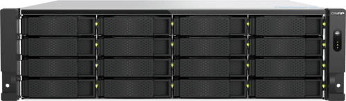 Qnap Ts-h1677axu-rp Lagringsserver Rack (3u) Amd Ryzen™ 7 7745 32 Gb Ddr5 0 Tb Qnap Qts Svart, Grå