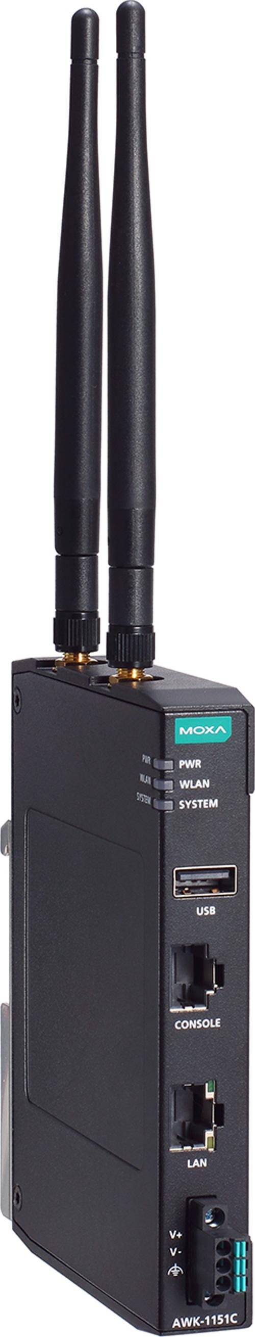 Moxa Awk-1151c-us Wlan Adgangspunkt 400 Mbit/s Sort
