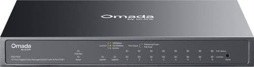 Tp-link Omada Es210gp Verkkokytkin Hallittu L2 Gigabit Ethernet (10/100/1000) Power Over Ethernet -tuki Din Rail Musta