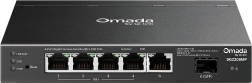 Tp-link Omada Sg2206mp Netværksswitch L2 Gigabit Ethernet (10/100/1000) Strøm Over Ethernet (poe) billede