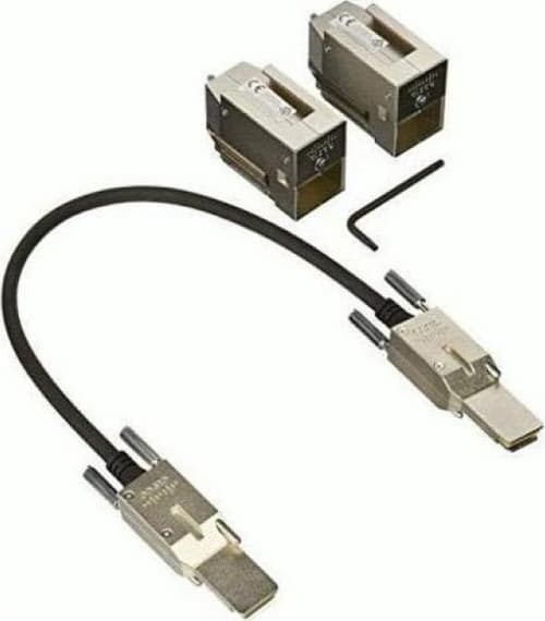 Cisco C9300l-stack-kit2= Infiniband- Ja Kuituoptiikkakaapeli 0,5 M Musta, Harmaa 0.5m