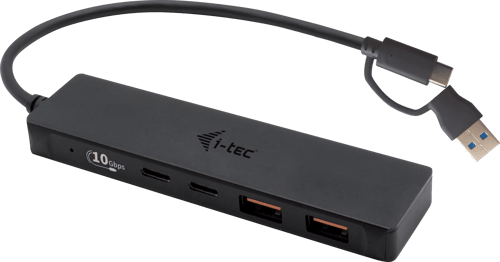 I-tec Usb-a/usb-c Metal Hub Usb-c 3.2 Gen 1 (3.1 Gen 1) Usb 3.2 Gen 1 (3.1 Gen 1) Type-a, Usb 3.2 Gen 1 (3.1 Gen 1) Type-c