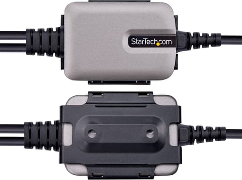 Startech Startech.com 2p6ffc-usb-serial Kabelkjønnsendring Usb-a 2 X Db-9 Rs-232 Sort, Grå Usb-a 2 X Rs-232
