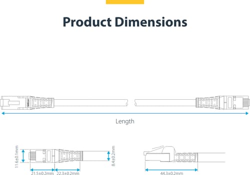 Startech Startech.com 2 M Vit Cat8 Ethernet-kabel, Rj45 Utan Hakar, 25g/40g, 2 000 Mhz, 100 W Poe++, S/ftp, 26 Awg Ren Blank Koppartråd, Lszh, Skärmad Nätverkspatchkabel Med Dragavlastningar, Fluke-kanaltestad Rj-45 Cat 8 2m Vit