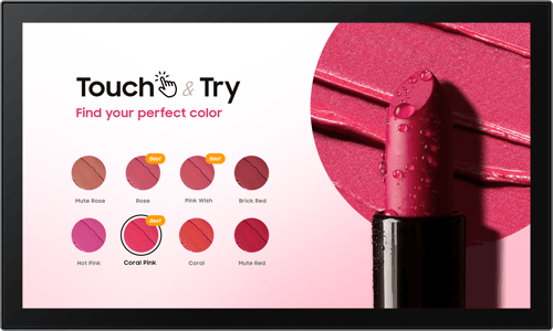 Samsung Qb13c-t Small Touch Signage 16/7 13"" Ads 500cd/m² 1920 × 1080pixels