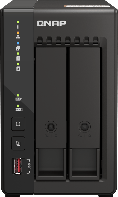 Qnap Qvp-21c Nas & Lagringsserver Tower Intel® Celeron® J6412 8 Gb Ddr4 0 Tb Qvr Pro Sort
