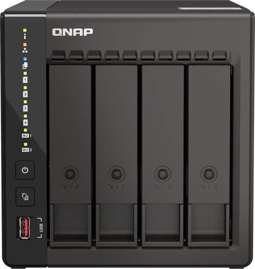 Qnap Qvp-41c Nas- Ja Tallennuspalvelimet Tower Intel® Celeron® J6412 8 Gb Ddr4 0 Tb Musta