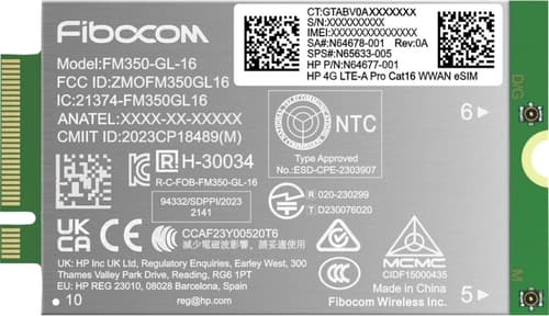 Hp 4g Lte-advanced Pro Wwan For G11 billede