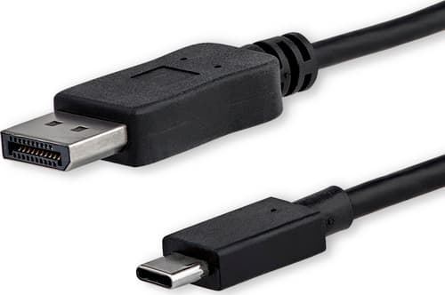 Startech 6ft Usb C To Displayport Adapter Cable 1.8m Displayport Usb-c Musta