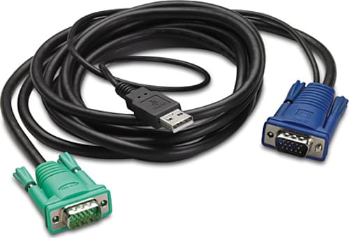 APC - Kabel til tastatur / video / mus (KVM) - USB, HD-15 (VGA) (han) til HD-15 (VGA) (han) - 1.83 m - for P/N: AP5201, AP5202, AP5808, AP5816, KVM1116R