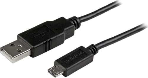 Startech Mobile Charge Sync Usb To Slim Micro Usb Cable For Smartphones And Tablets 1m. Usb-a Micro Usb-b Sort