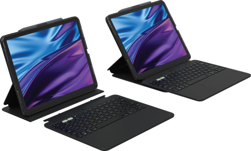 Zagg Pro Keys 2 - (löytötuote Luokka 2) Ipad Air 13" (m2), Ipad Air 13" (m3) Nordique, Pohjoismainen Musta