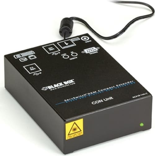 Black Box Acx1t-12a-c Av Forlænger Av Sender Sort