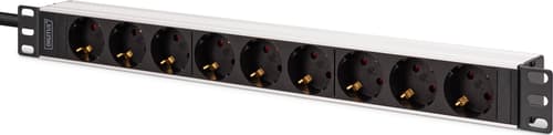 Digitus Dn-95440 Grenuttag 9 Ac-utgångar 1u Svart, Silver