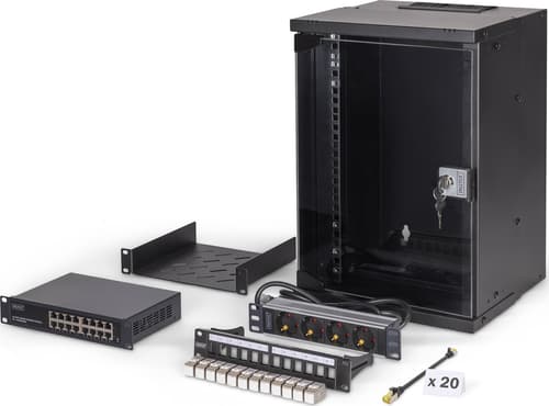 Digitus Dn-49103-set Palvelinteline 9u Seinään Asennettava Laitekehikko Musta
