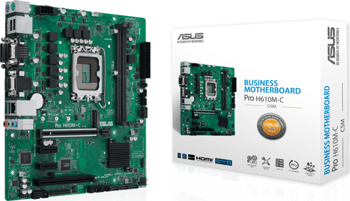 Asus Pro H610m-c-csm Intel H610 Lga 1700 Micro Atx Lga 1700 Micro-atx