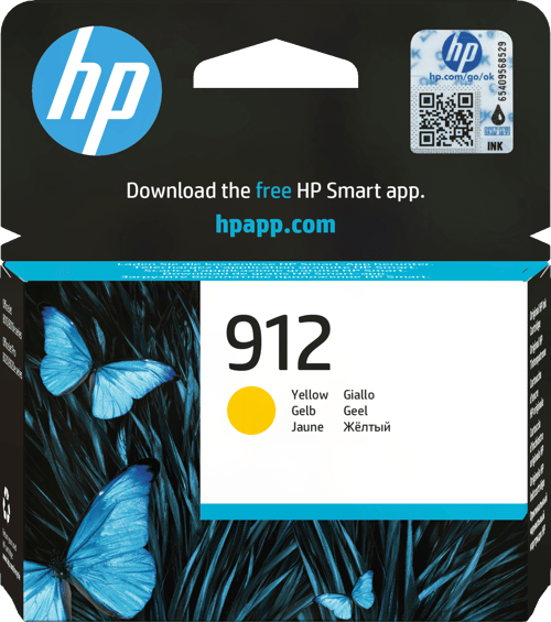 Hp Blæk Gul 912 300 Pages - Officejet Pro 8022/8024/8025