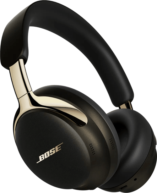 Bose QuietComfort Ultra - 2nd Gen - hovedtelefoner med mik. - fuld størrelse - Bluetooth - kablet, trådløs - aktiv støjfjerning - 3,5 mm jackstik - ørken guld
