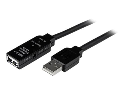 Startech 5m Usb 2.0 Active Extension Cable 5m Usb-a Usb-a Svart
