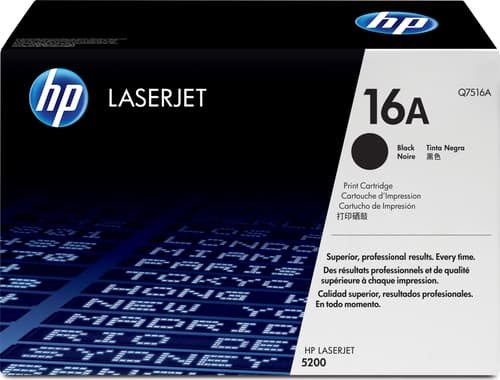 Hp Värikasetti Musta 16a 12k - Q7516a