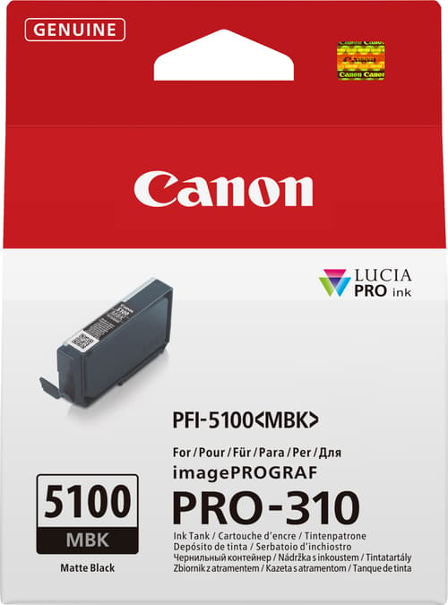 Canon Bläck Matt Svart Pfi-5100mbk