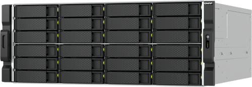 Qnap Ts-h2477axu-rp Tallennuspalvelin Teline ( 4u ) Amd Ryzen™ 7 7745 32 Gb Ddr5 0 Tb Qnap Qts Musta, Harmaa
