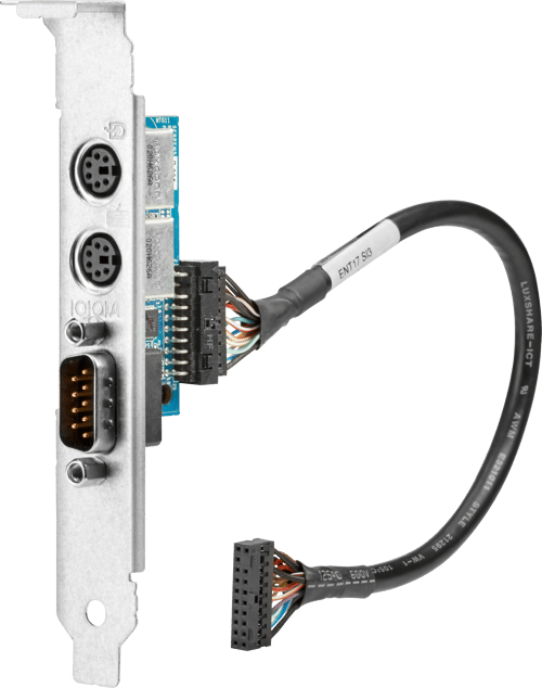 HP - Seriel/PS/2 adapter - PCIe - seriel x 1 + PS/2 tastatur x 1 + PS/2 mus x 1 - for HP Z1 G8  EliteDesk 800 G3, 80X G6, 80X G8  ProDesk 405 G6  Workstation Z1 G5, Z1 G6
