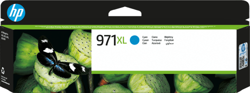 Hp Blæk Cyan No.971xl 6,6k - Officejet Pro X451/x551/x476 X576