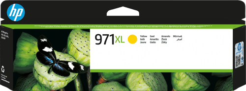 Hp Muste Keltainen No.971xl 6,6k - Officejet Pro X451/x551/x476 X576