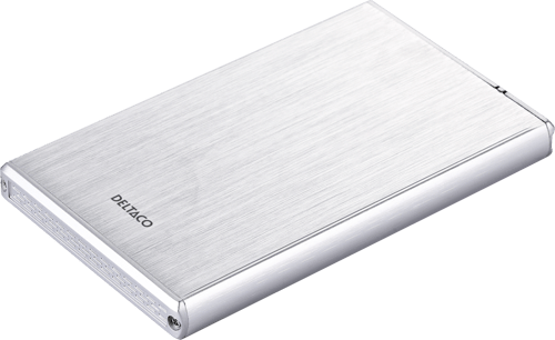 DELTACO eksternt kabinet til 1x2,5" SATA-harddisk, SATA 6Gb/s,
