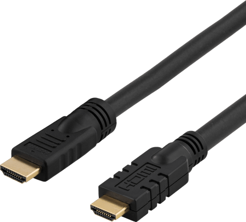 Deltaco Hdmi - Hdmi High Speed W/ Ethernet Active 10m Hdmi Hdmi Musta