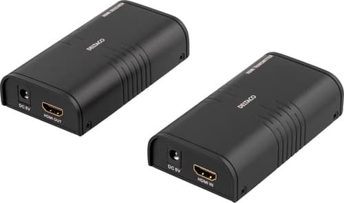 Deltaco Ethernet Hdmi Extender 120m 1080p Cat6 Musta