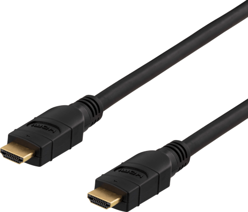 Deltaco Prime Aktiv Hdmi - (outlet-vare Klasse 1) 20m. Hdmi Hdmi Sort