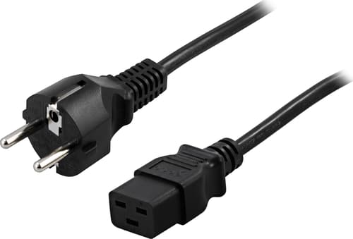 Deltaco Del-109ta 1m Cee7/7 C19 Musta