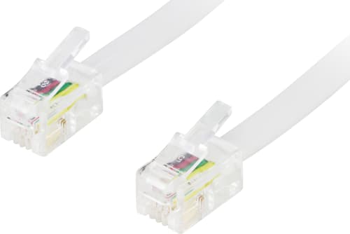 Deltaco Telefonkabel 10m Rj-11 Rj-10